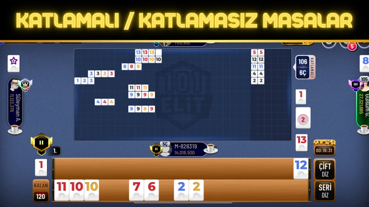 Katlamalı / katlamasız masalar